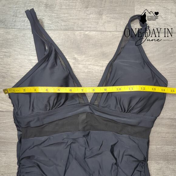 Suuksess Mesh Cut Out One Piece Swimsuit Size S - Picture 3 of 5